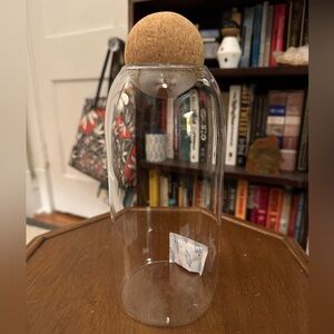 Short St_ries Large Glass Storage Jar